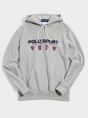 Polo by Ralph Lauren Gray Polo Sport Logo Hoodie